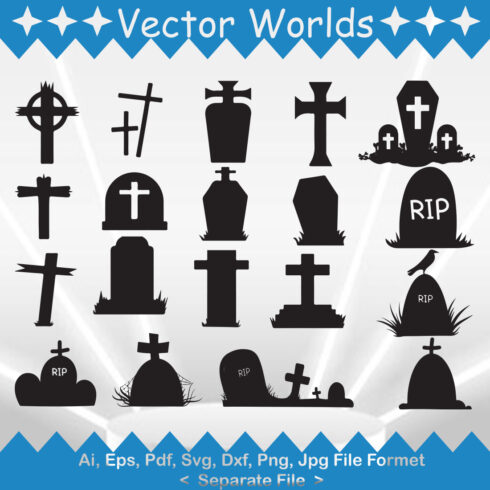 Grave SVG Vector Design main cover