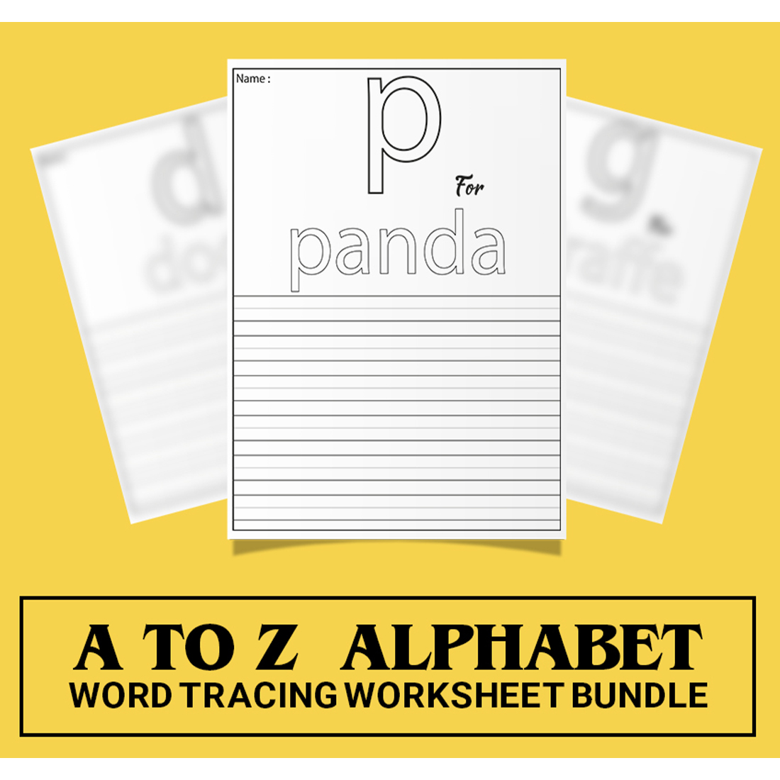 Pack of images of exquisite worksheets for learning letters