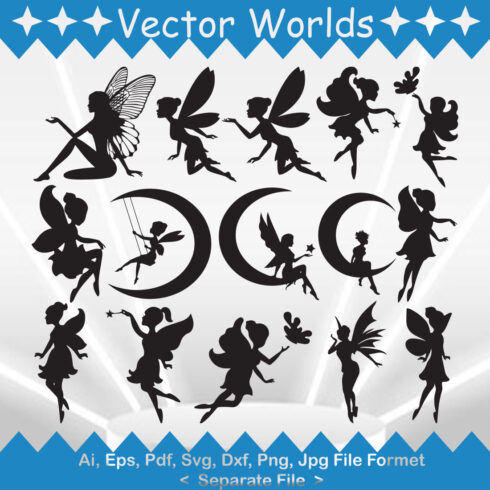 Fairy SVG Vector Design main image.
