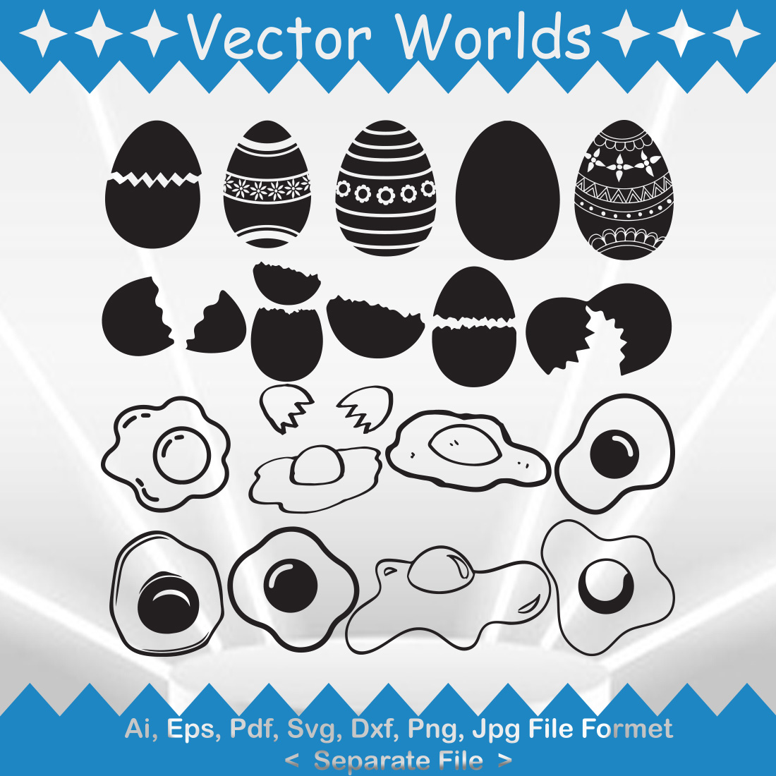 Egg SVG Vector Design preview.