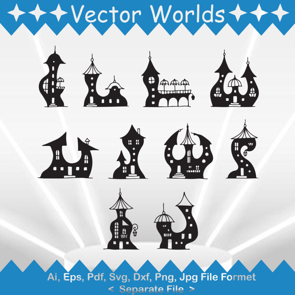 Fairy House SVG Vector Design | MasterBundles