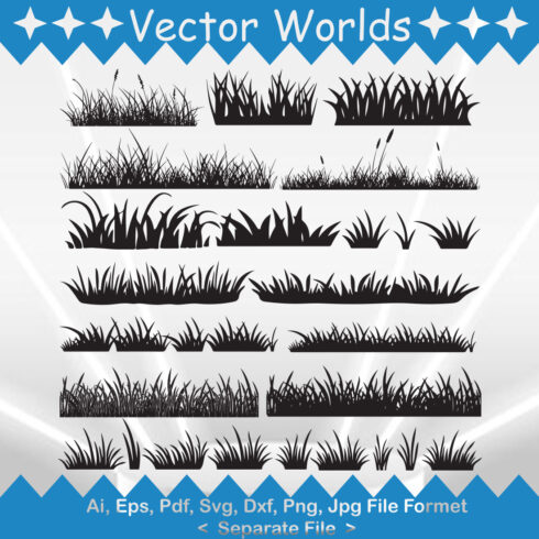 Grass SVG Vector Design main cover