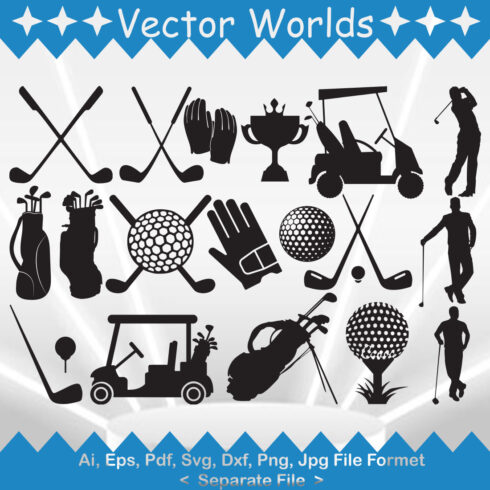 Golf SVG Bundle, Sports Svg, Logo Design Cut Files By TonisArtStudio