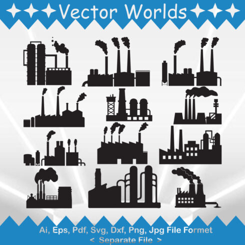 Factory SVG Vector Design main image.