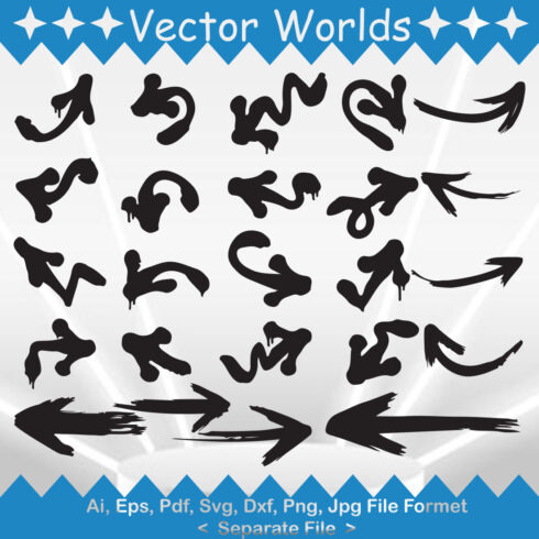 Graffiti Arrows SVG Vector Design main cover