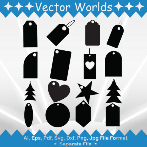 Gift Tag SVG Vector Design main cover