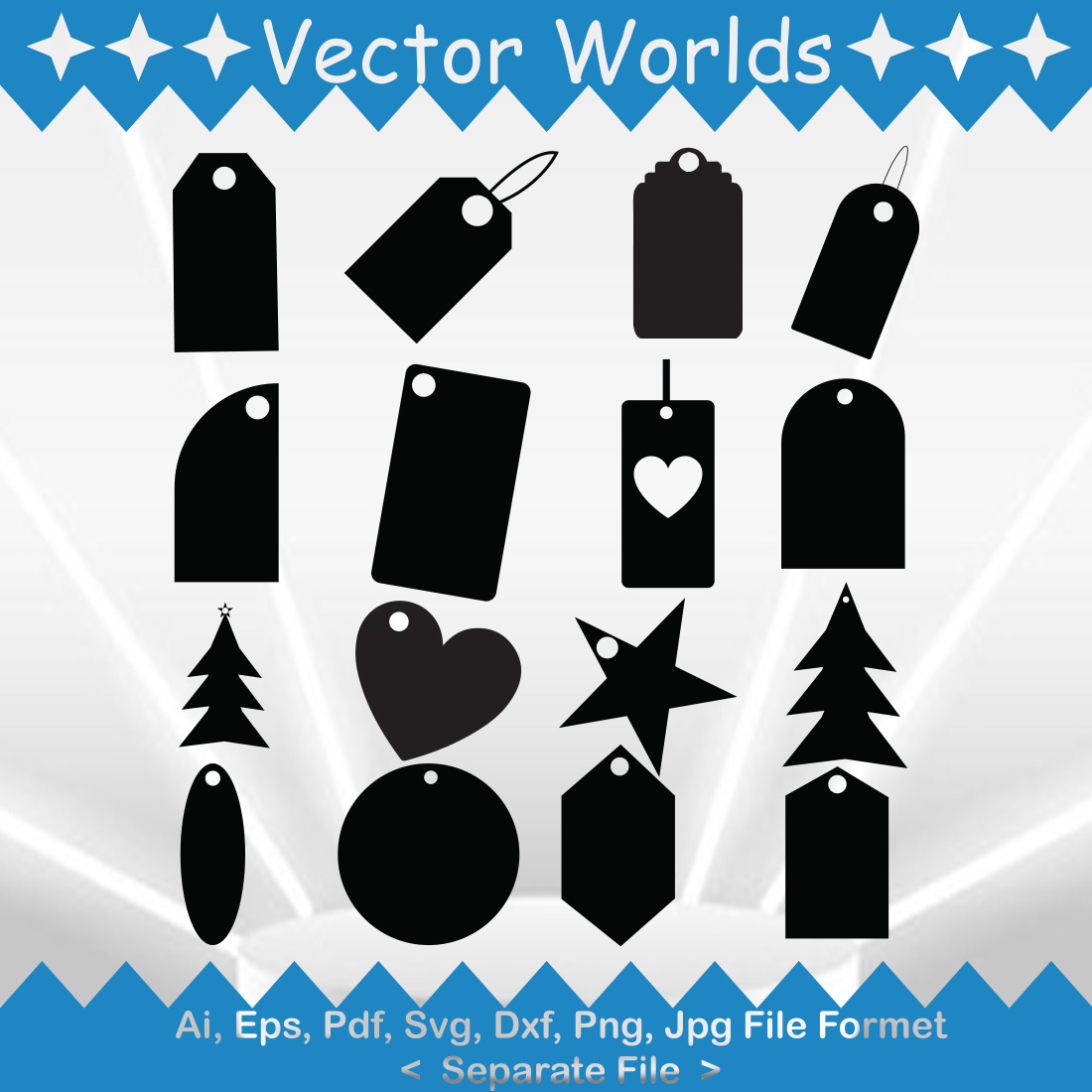 Gift Tag On White Background Royalty Free SVG, Cliparts, Vectors, and Stock  Illustration. Image 7883888.