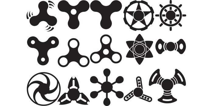 Fidget Spinners Pop Background 690851 Vector Art at Vecteezy