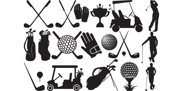 Golf Set SVG Vector Design - MasterBundles