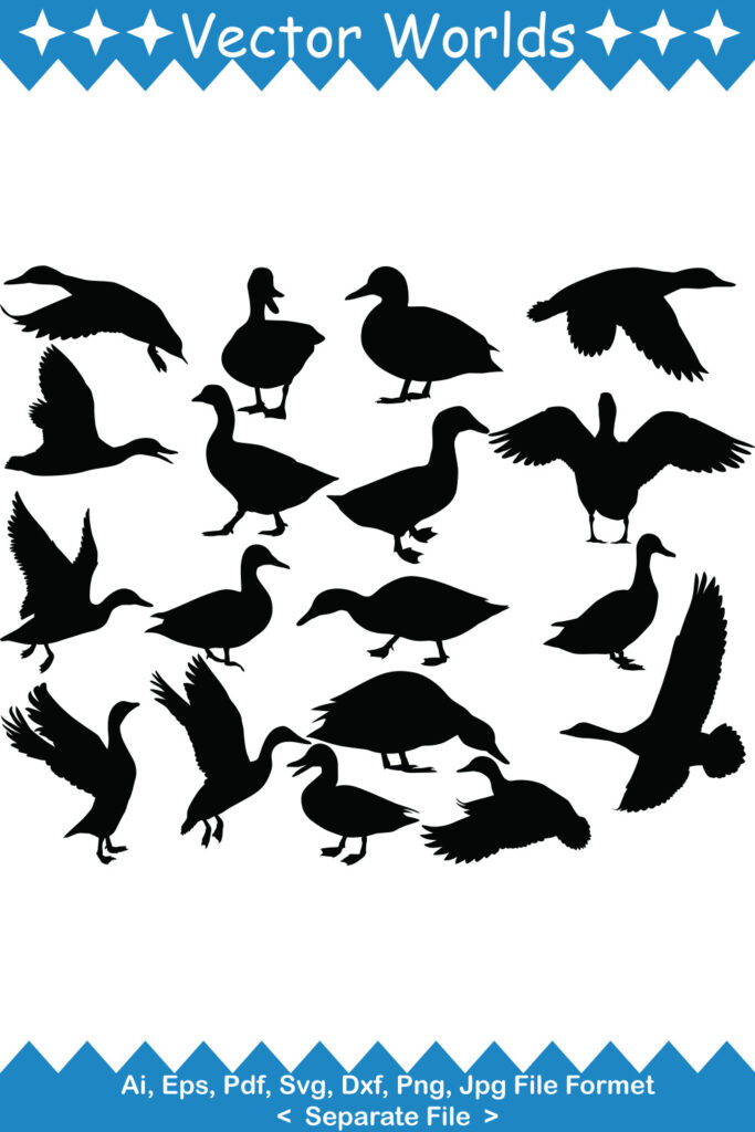 Flying Duck SVG Vector Design | MasterBundles