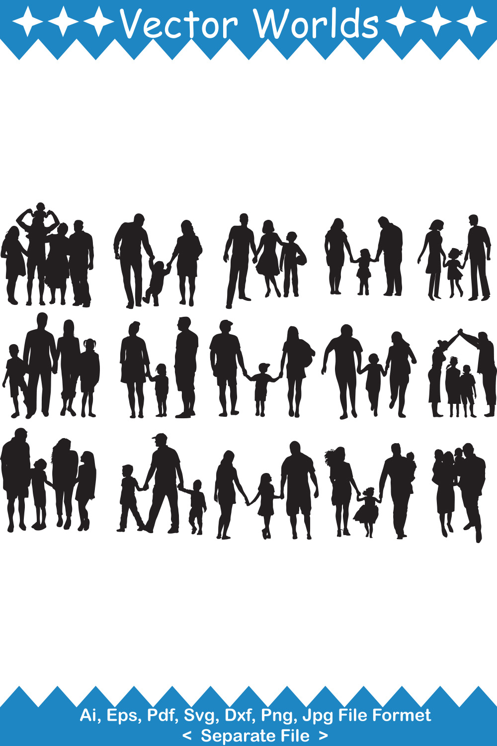 Family SVG Vector Design pinterest image.