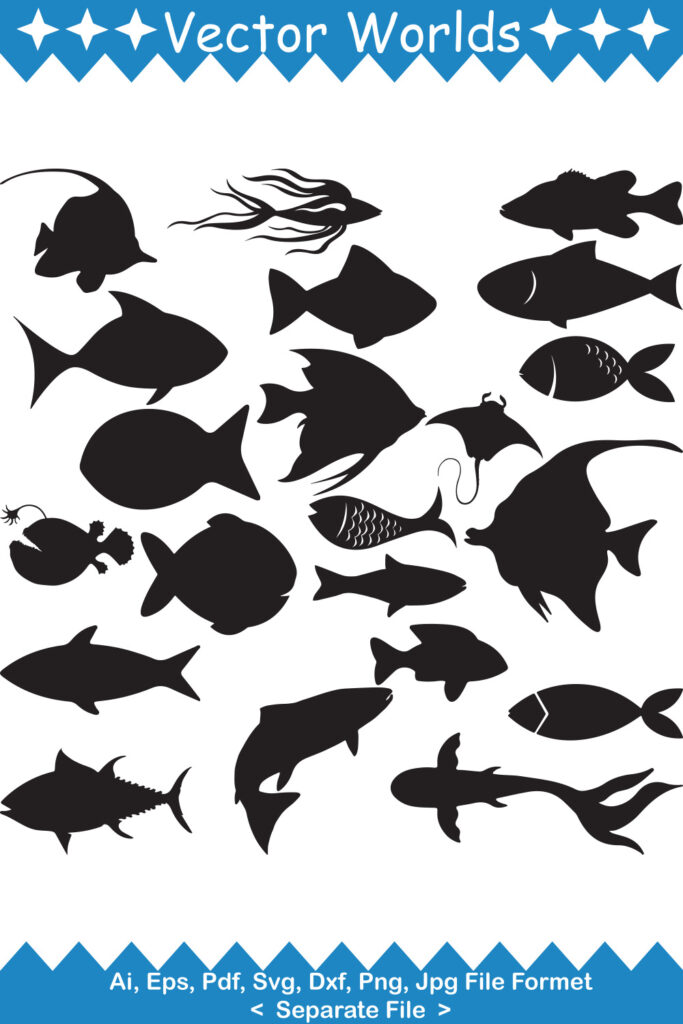 Fish Svg Pattern Fish SVG Vector Design | MasterBundles