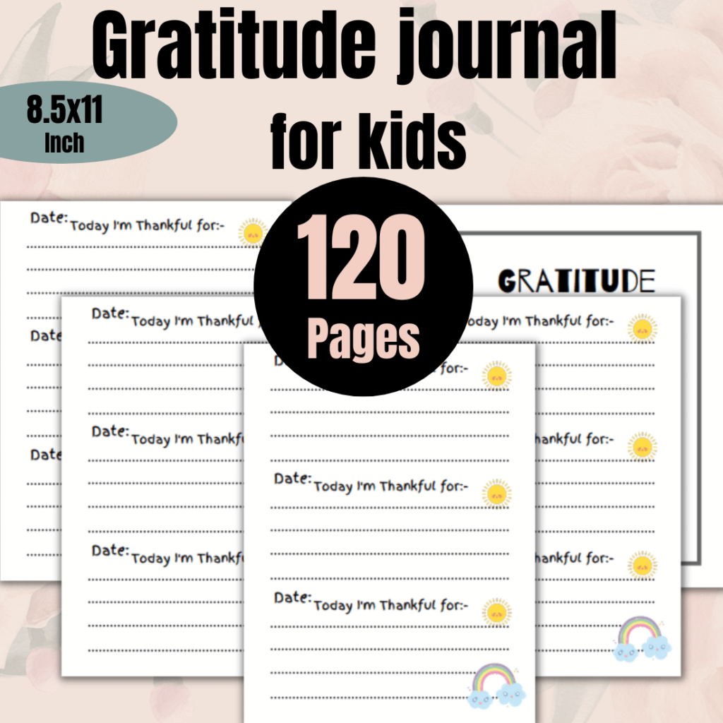 Gratitude Journal for Kids | MasterBundles