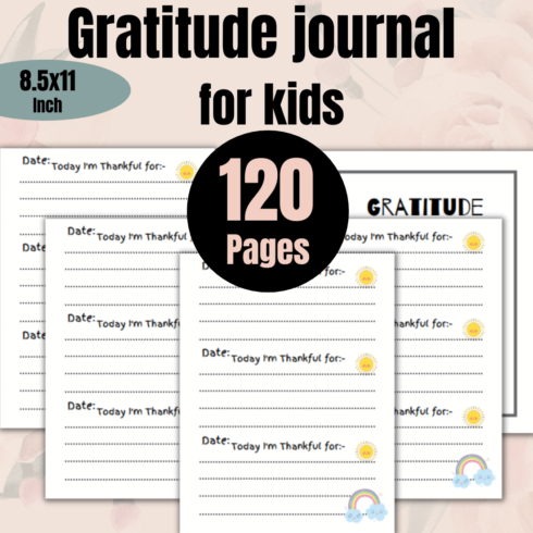 Gratitude Journal for Kids main cover.