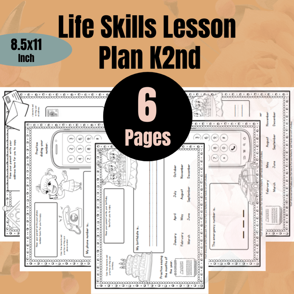 Life Skills Lesson Plan K2nd MasterBundles