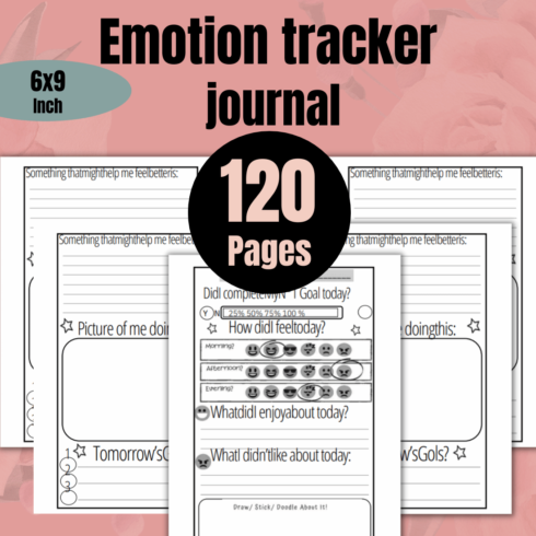 Emotion Tracker Journal for Kids main cover.