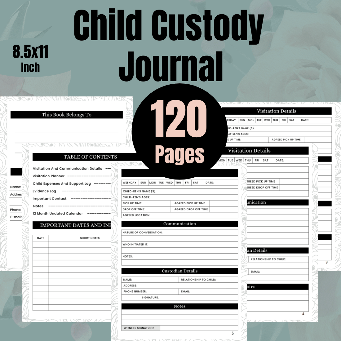 Child Custody Journal KDP Interior main cover