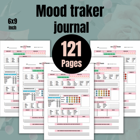 Mood Tracker Journal main cover.