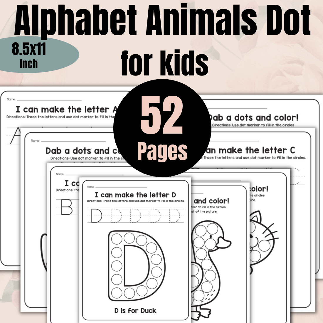 Dot Marker Coloring Book for Toddlers ABC: A Fun A-Z