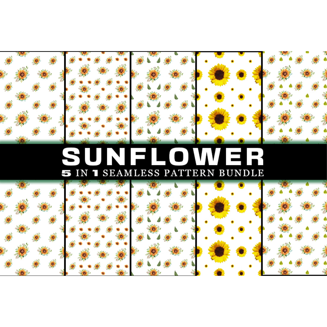 Flower Seamless Pattern Digital Papers. V.2 main cover.