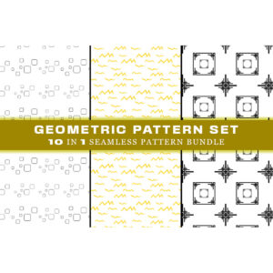Geometric Seamless Pattern Digital Papers V.1 - MasterBundles