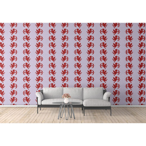 Image with adorable cupid patterns