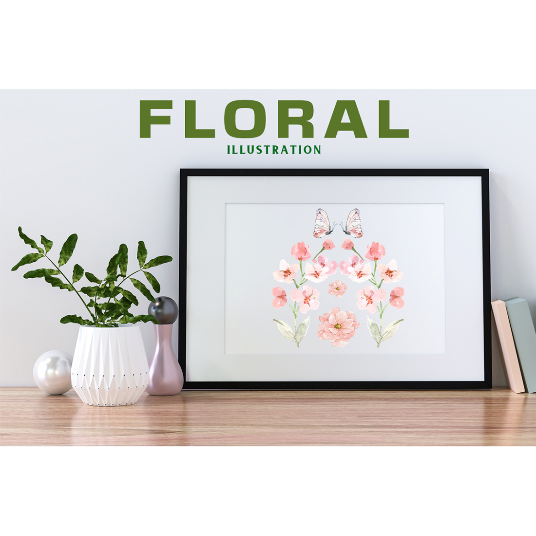 Beautiful image of flowers in a frame