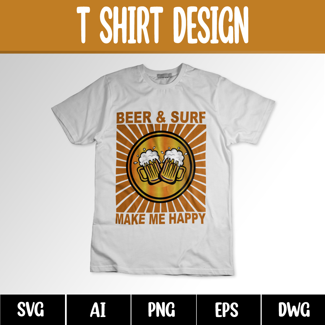 Beer T-Shirt Design main cover.