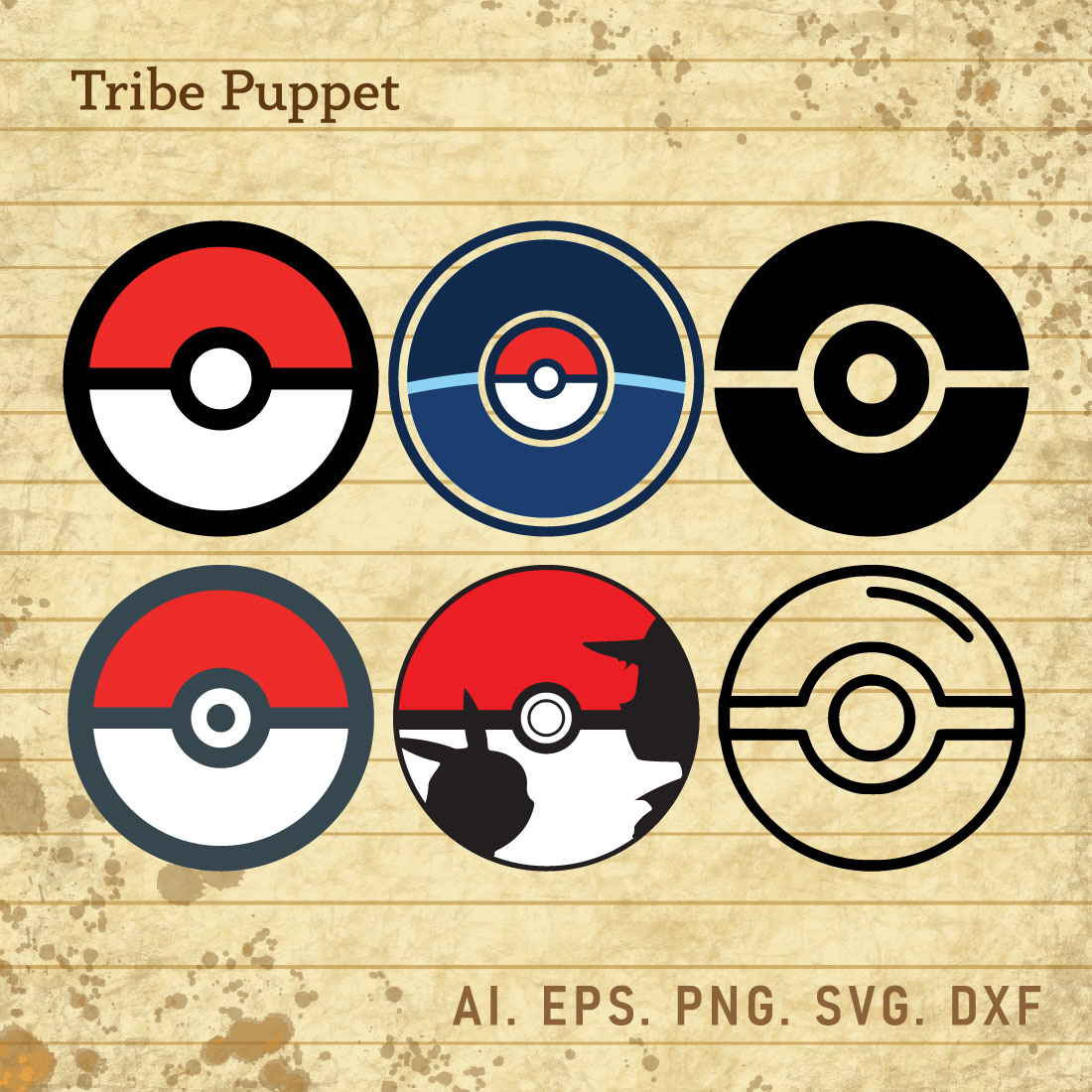 Pokemon Ball Vector - MasterBundles