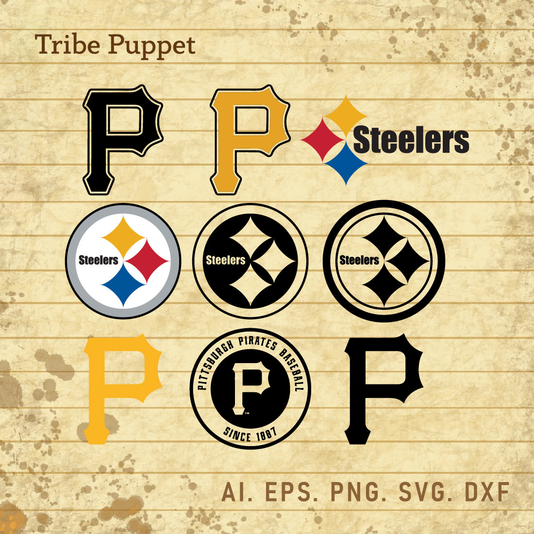 Pitsburgh Pirates Baseball Logo Vector set MasterBundles