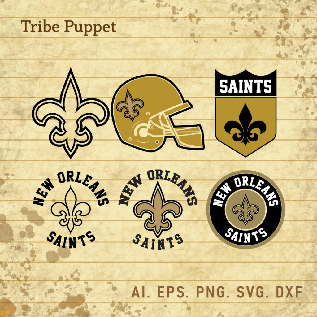New Orleans Saints Logo Vector Set - MasterBundles