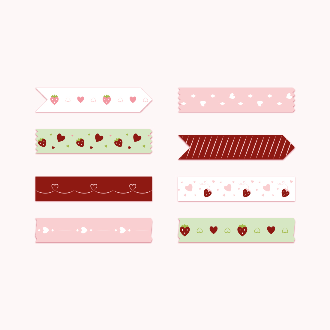 Berry Lovely Washi Tape PNG Pack cover image.