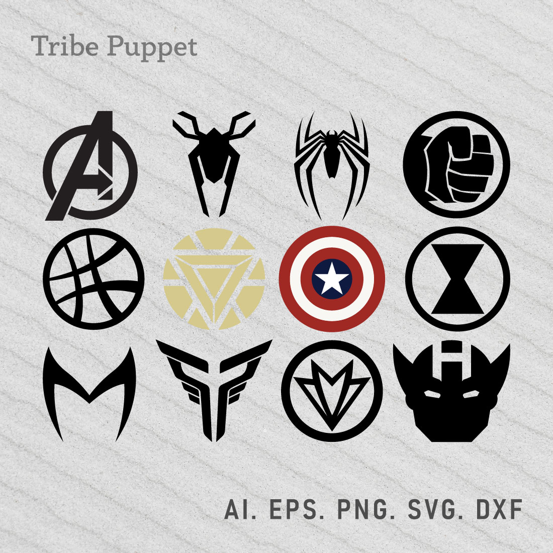 Avengers Logo Vector Set - MasterBundles