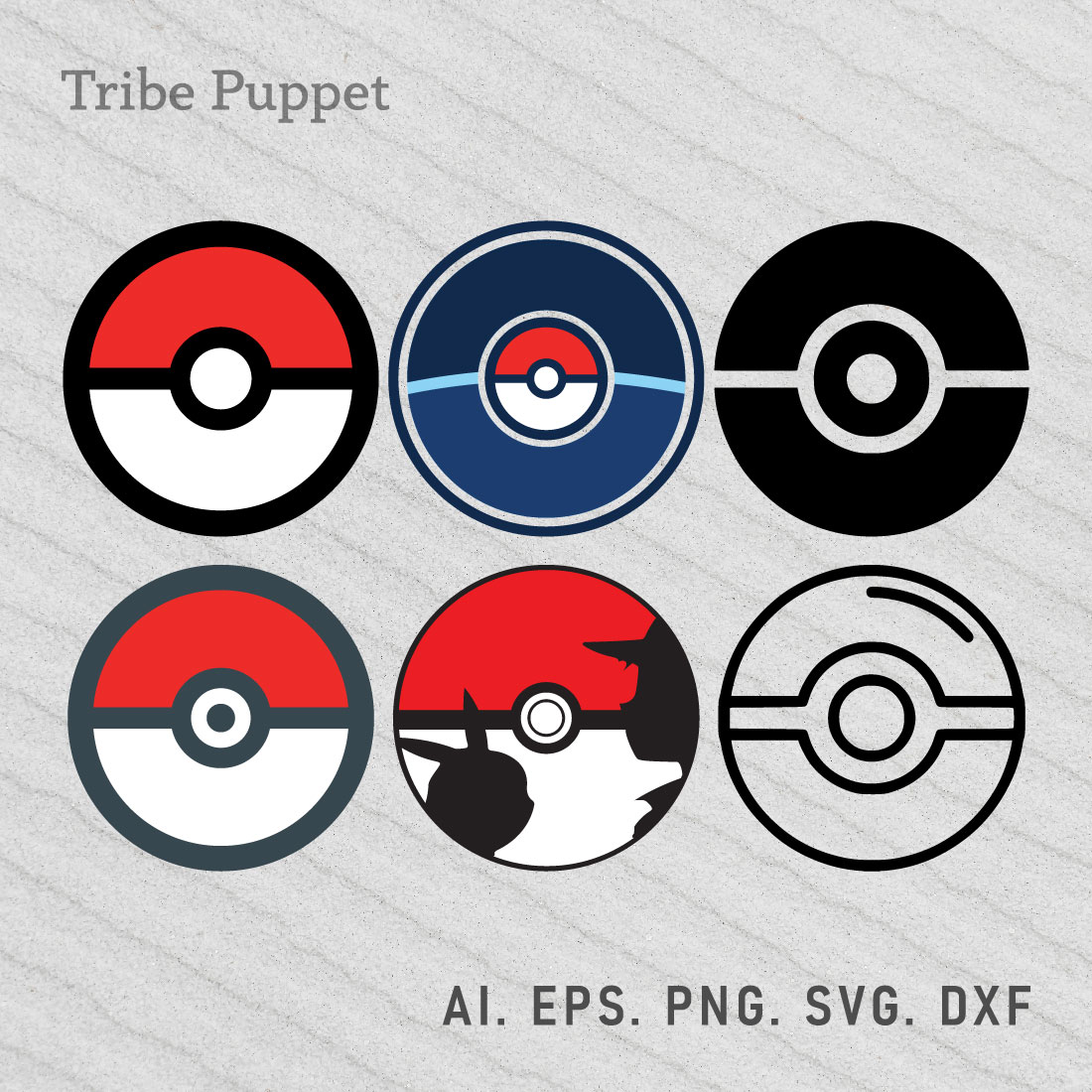 Pokemon Ball Vector - MasterBundles