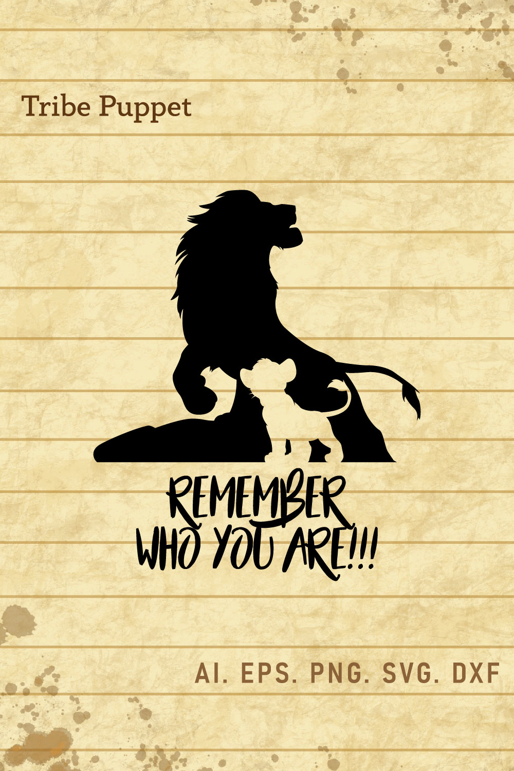 Disney Lion King Vector pinterest preview image.