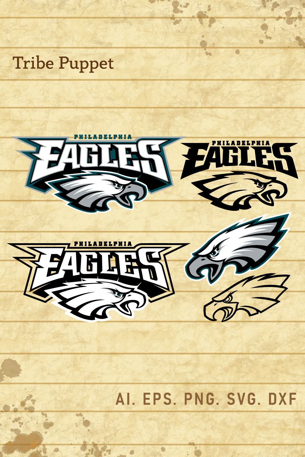 Philadelphia Eagles Vector sets pinterest preview image.
