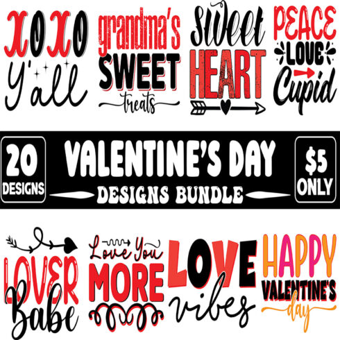 20 Valentines Day Designs Bundle main cover
