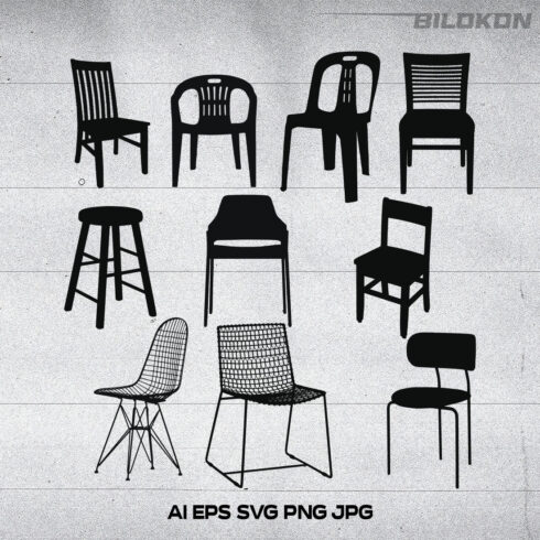 Collection of adorable images of chair silhouettes