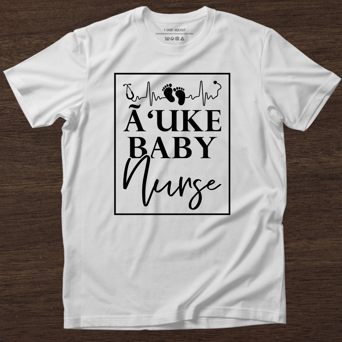 T-shirt Nurse Design Bundle preview image.
