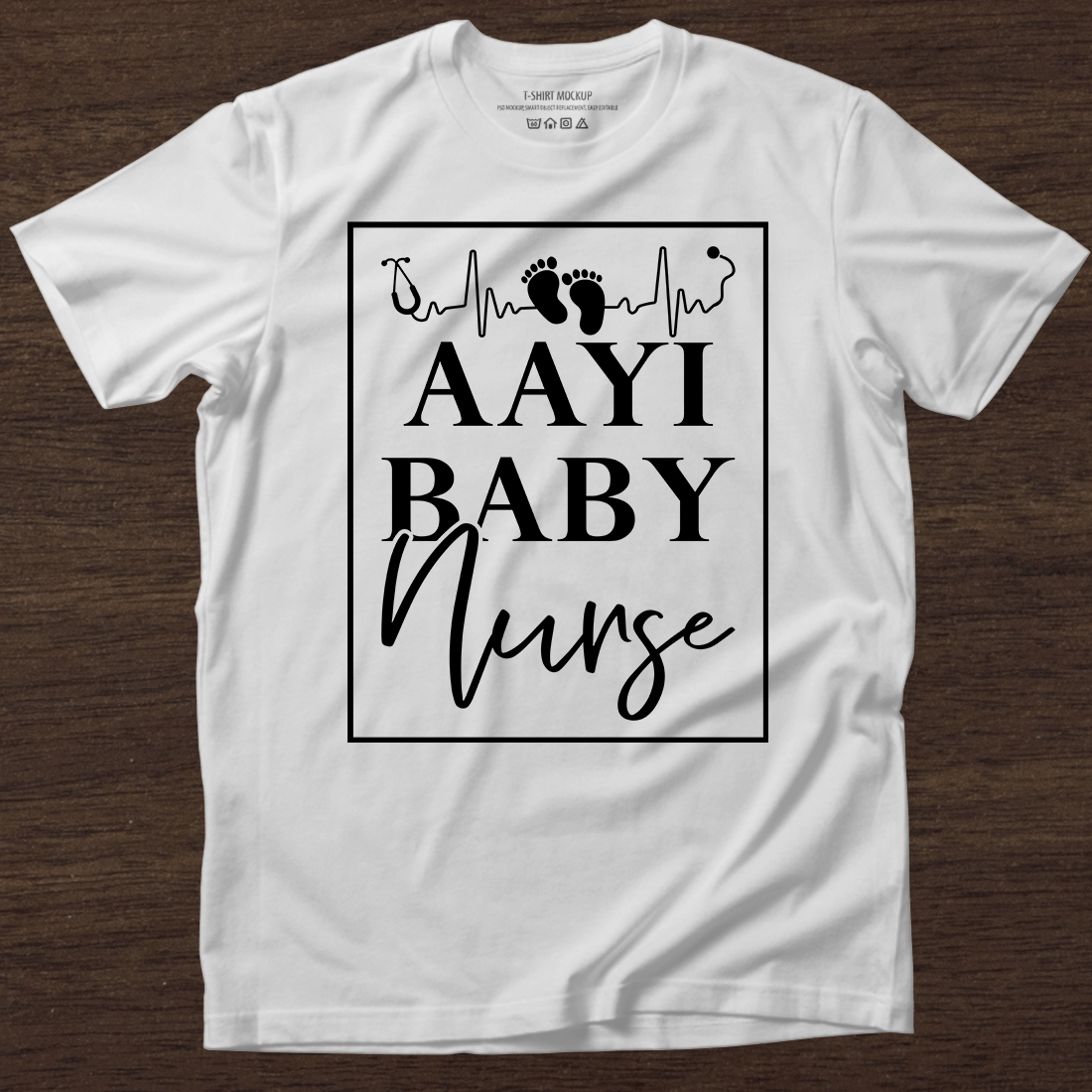 T-shirt Baby Nurse Design SVG Bundle preview image.