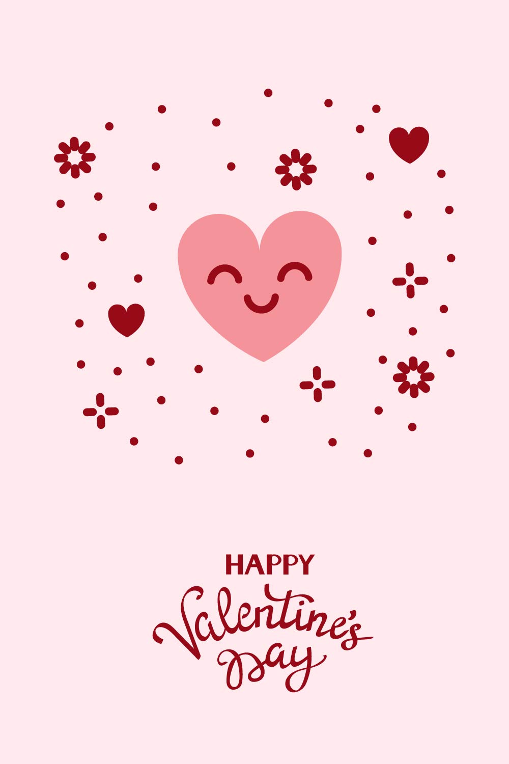 Happy Valentines Day EPS Design Set pinterest image.