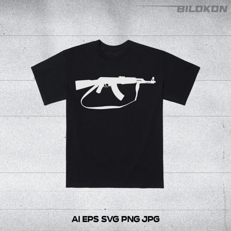 Kalachnikov, AK-47 Silhouette Set, Gun, SVG Vector - MasterBundles