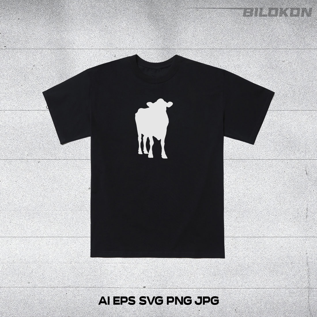 T - shirt with a picture of a sheep on it.