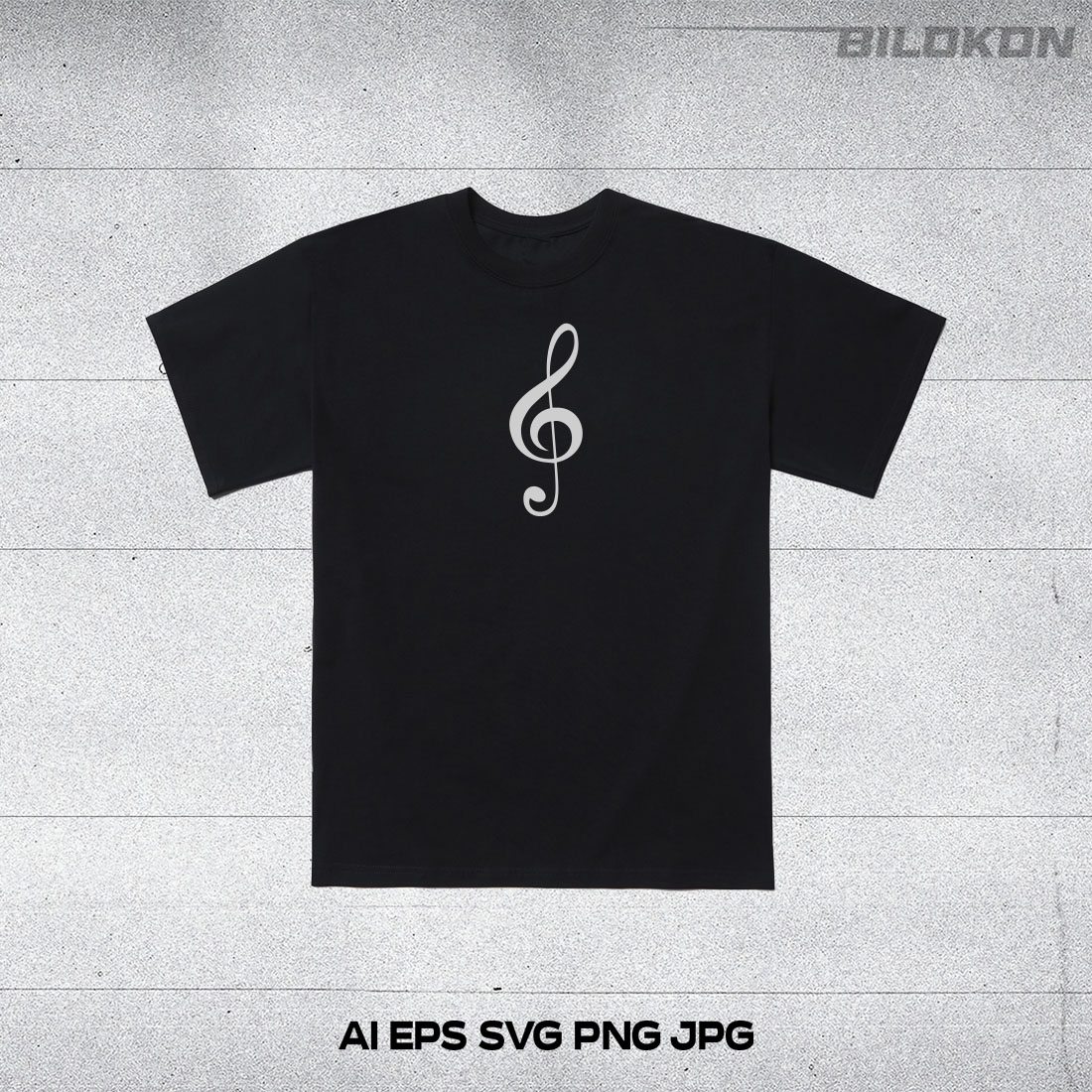 T-shirt Music Notes Icon Set cover image.