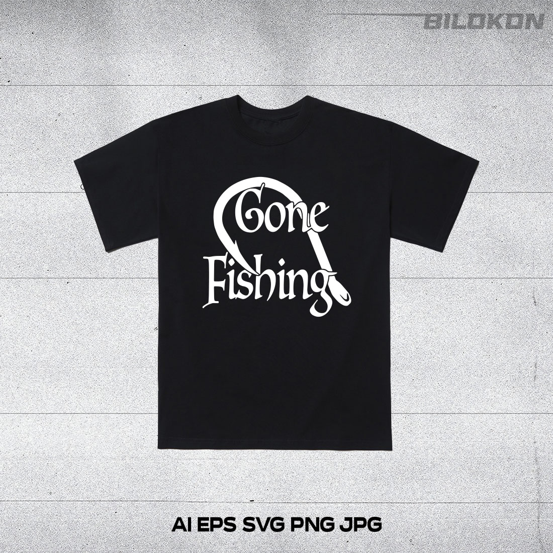 Gone Fishing SVG. Hook Fishing. SVG Vector cover image.