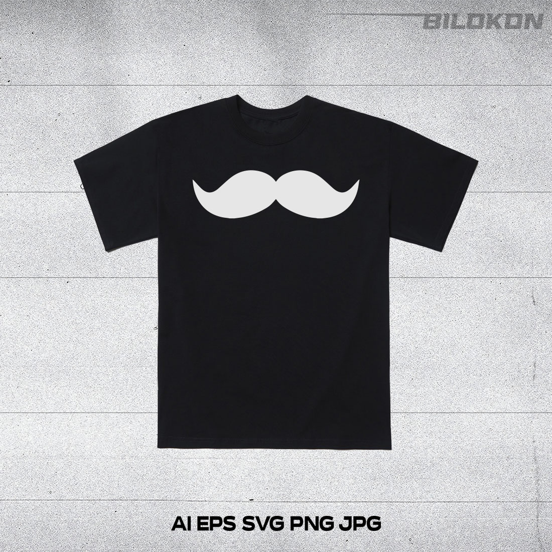 Set Of Hipster Mustaches, SVG Vector Cover.
