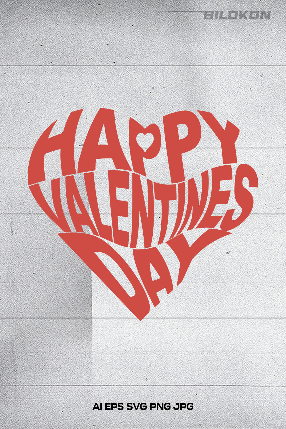 An image with an exquisite heart-shaped Happy Valentines Day lettering