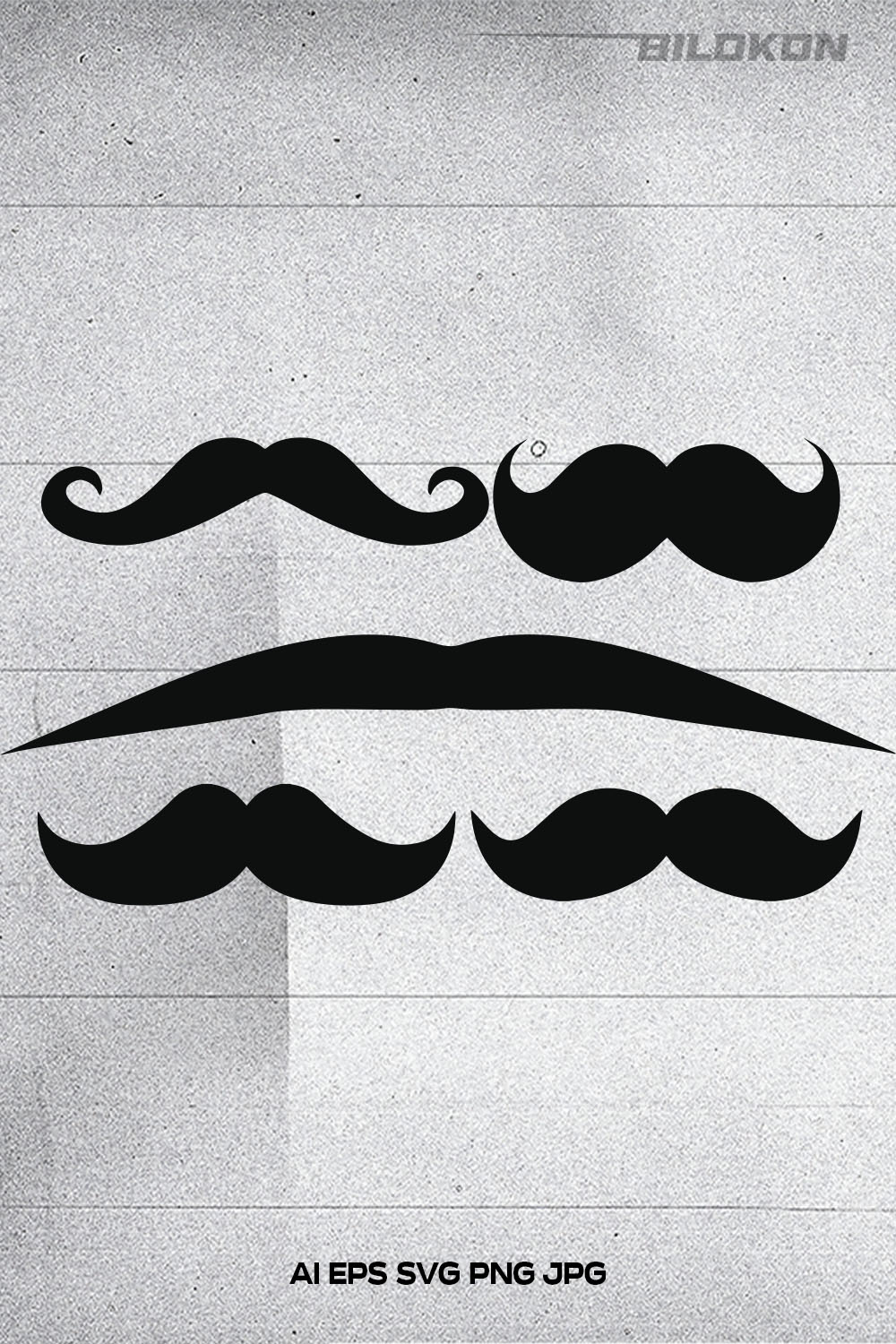 Set Of Hipster Mustaches, SVG Vector - Pinterest.