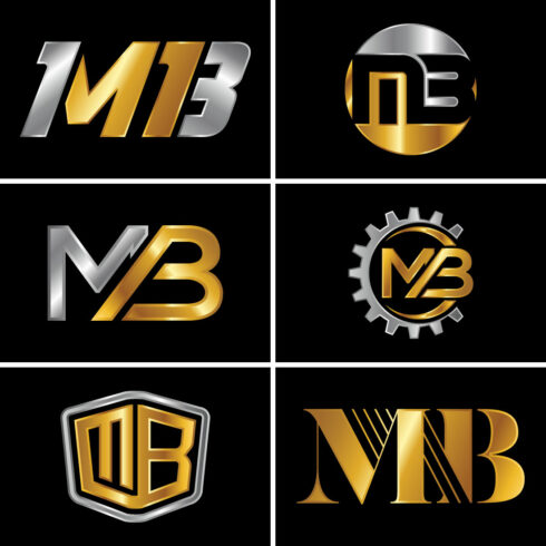 Initial Letter M B Logo Design Vector Template. Graphic Alphabet Symbol For Corporate Business Identity.