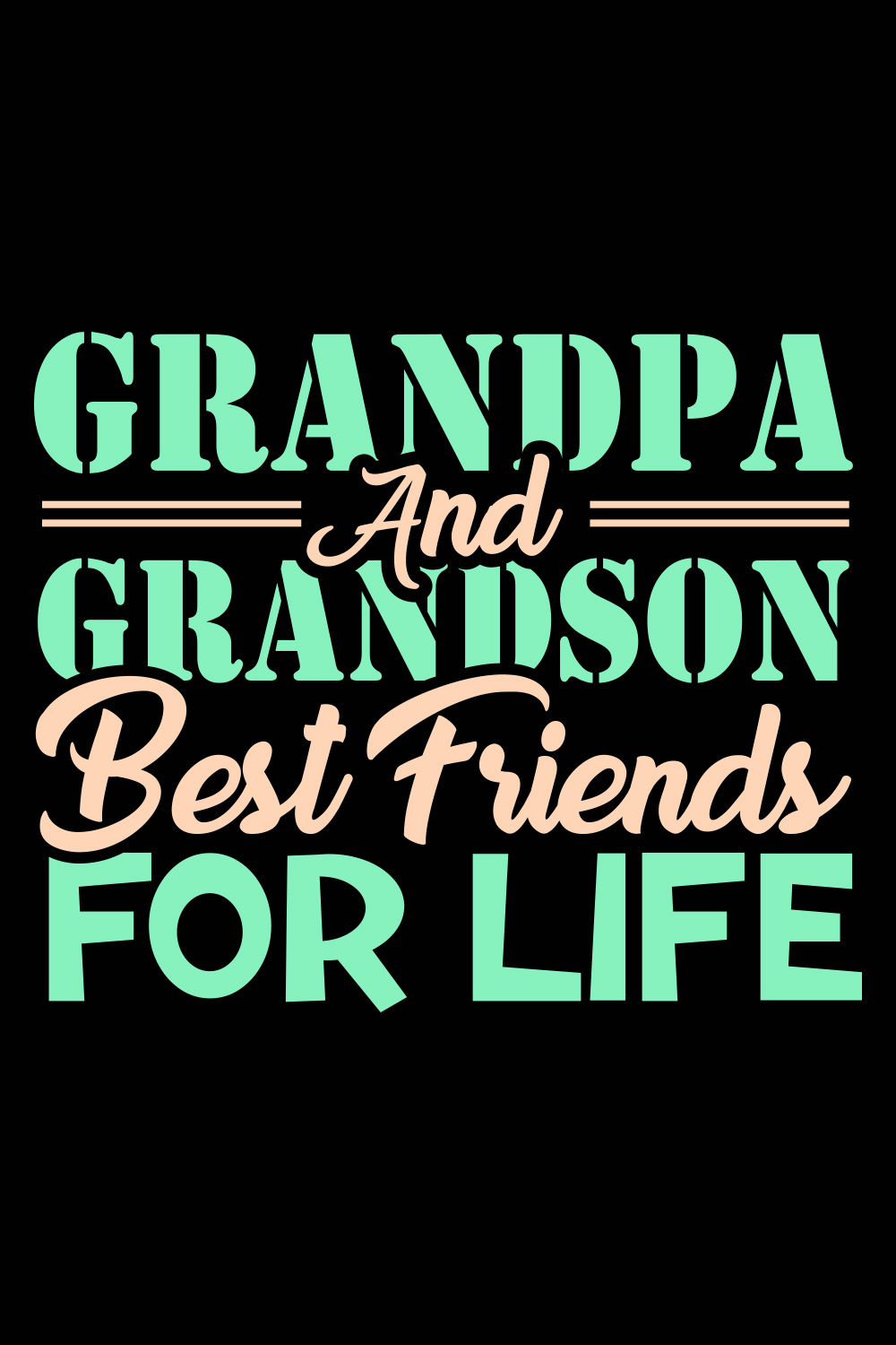 Grandpa T-Shirt Design pinterest image.